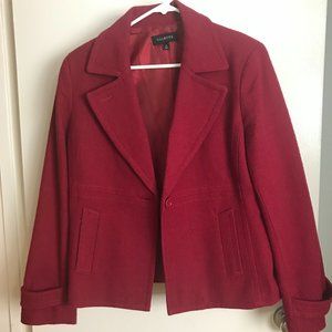 Talbots Red Twill Blazer with lining